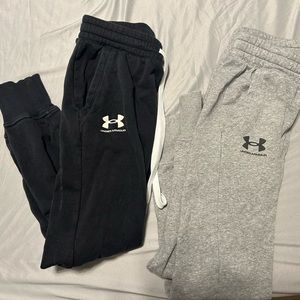 Bundle of 2 size small Under Armor Joggers